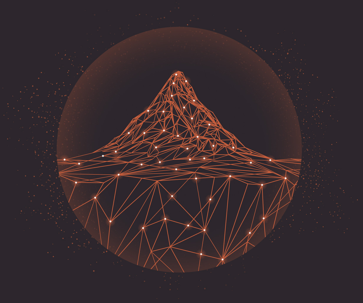 Decision Fabric Mountain Illustration